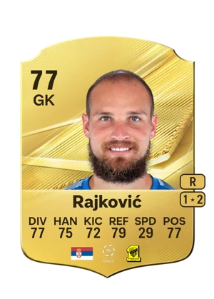 Rajković - 77 - Rare EA FC 27 card