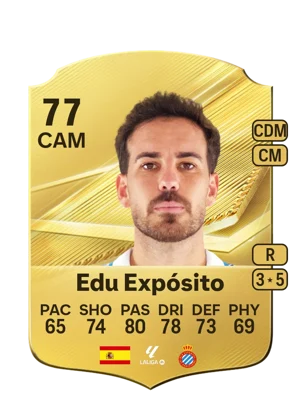 Edu Expósito - 77 - Rare EA FC 27 card