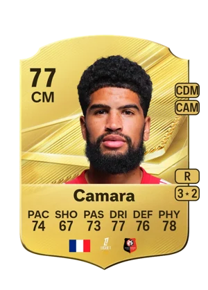 Camara - 77 - Rare EA FC 27 card