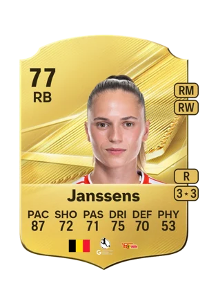 Janssens - 77 - Rare EA FC 27 card