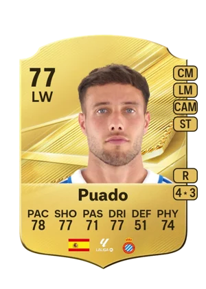 Puado - 77 - Rare EA FC 27 card