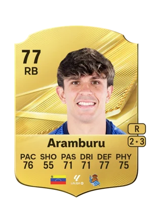Aramburu - 77 - Rare EA FC 27 card