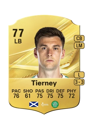 Tierney - 77 - Rare EA FC 27 card
