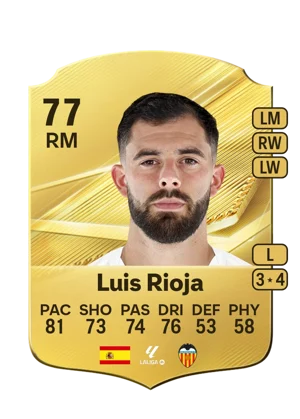 Luis Rioja - 77 - Rare EA FC 27 card