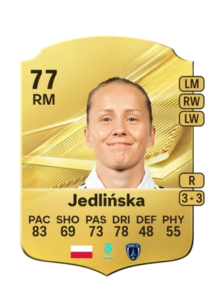 Jedlińska - 77 - Rare EA FC 27 card