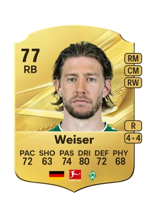 Weiser - 77 - Rare EA FC 27 card
