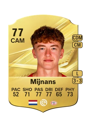 Mijnans - 77 - Rare EA FC 27 card