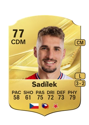 Sadílek - 77 - Rare EA FC 27 card