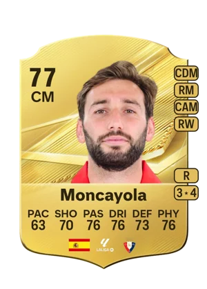 Moncayola - 77 - Rare EA FC 27 card