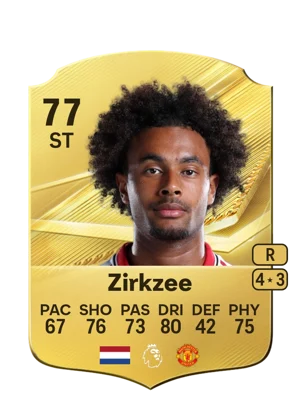 Zirkzee - 77 - Rare EA FC 27 card