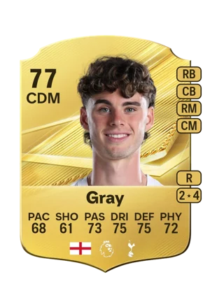 Gray - 77 - Rare EA FC 27 card