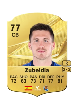 Zubeldia - 77 - Rare EA FC 27 card