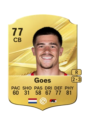 Goes - 77 - Rare EA FC 27 card