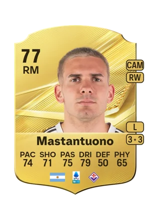 Mastantuono - 77 - Rare EA FC 27 card