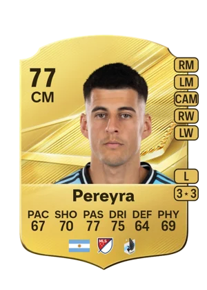 Pereyra - 77 - Rare EA FC 27 card