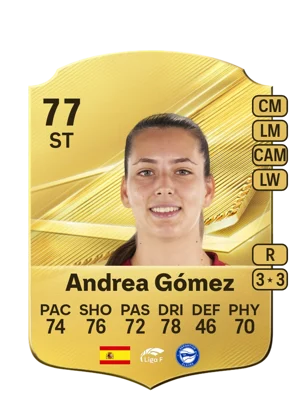 Andrea Gómez - 77 - Rare EA FC 27 card