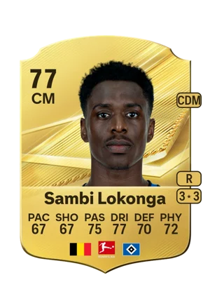 Sambi Lokonga - 77 - Rare EA FC 27 card