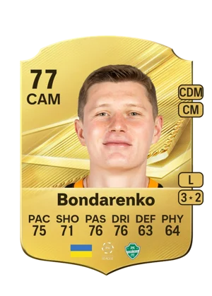 Bondarenko - 77 - Rare EA FC 27 card