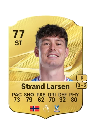 Strand Larsen - 77 - Rare EA FC 27 card