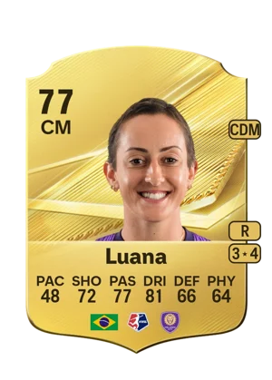 Luana - 77 - Rare EA FC 27 card