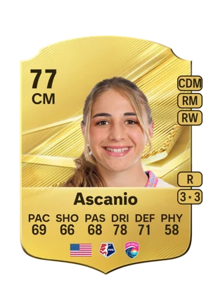 Ascanio - 77 - Rare EA FC 27 card