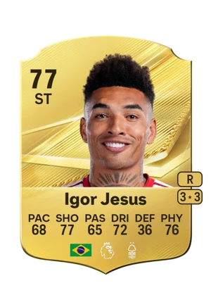 Igor Jesus - 77 - Rare EA FC 27 card