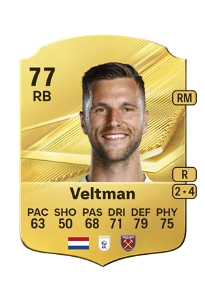 Veltman - 77 - Rare EA FC 27 card