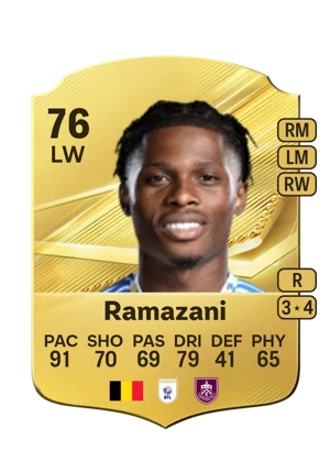 Ramazani - 76 - Rare EA FC 27 card