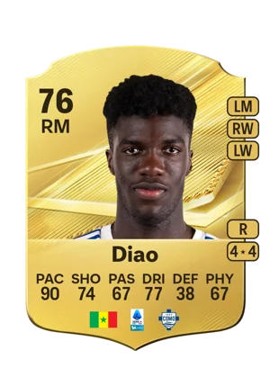 Diao - 76 - Rare EA FC 27 card
