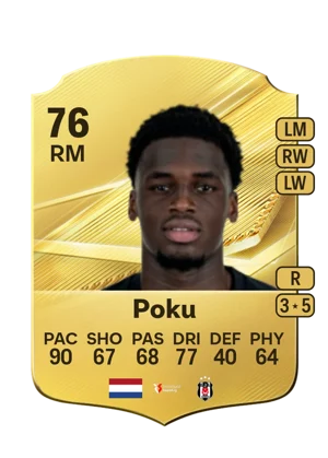 Poku - 76 - Rare EA FC 27 card