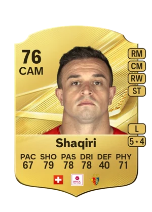 Shaqiri - 76 - Rare EA FC 27 card