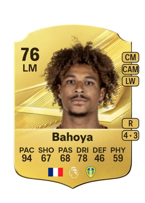 Bahoya - 76 - Rare EA FC 27 card