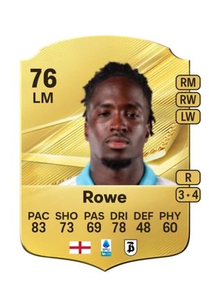Rowe - 76 - Rare EA FC 27 card