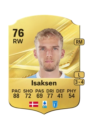 Isaksen - 76 - Rare EA FC 27 card