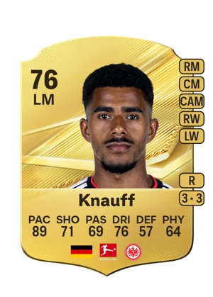 Knauff - 76 - Rare EA FC 27 card