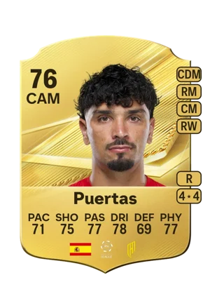 Puertas - 76 - Rare EA FC 27 card