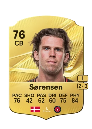Sørensen - 76 - Rare EA FC 27 card