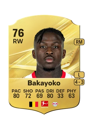 Bakayoko - 76 - Rare EA FC 27 card