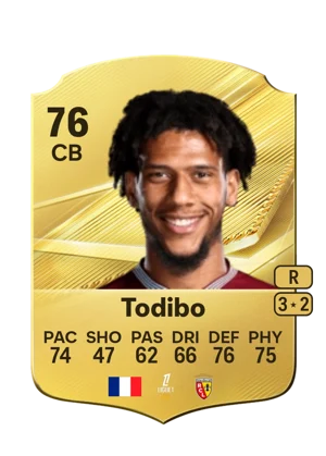 Todibo - 76 - Rare EA FC 27 card
