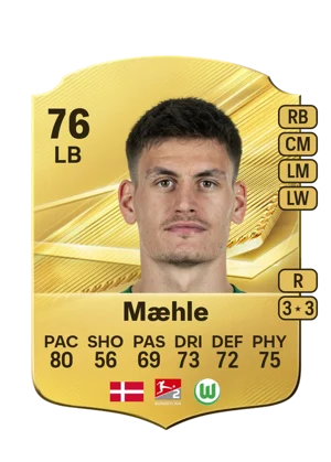 Mæhle - 76 - Rare EA FC 27 card