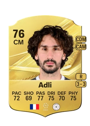 Adli - 76 - Rare EA FC 27 card