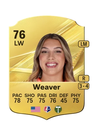 Weaver - 76 - Rare EA FC 27 card