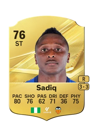Sadiq - 76 - Rare EA FC 27 card