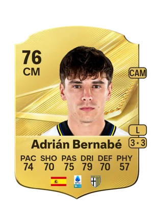 Adrián Bernabé - 76 - Rare EA FC 27 card
