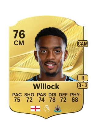 Willock - 76 - Rare EA FC 27 card