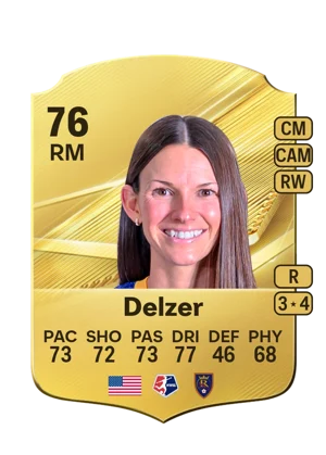 Delzer - 76 - Rare EA FC 27 card