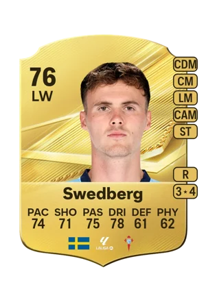 Swedberg - 76 - Rare EA FC 27 card