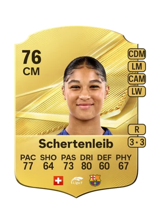 Schertenleib - 76 - Rare EA FC 27 card