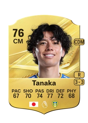 Tanaka - 76 - Rare EA FC 27 card
