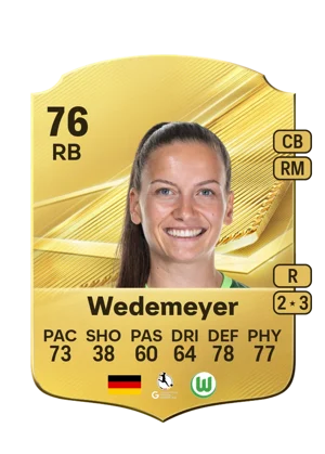 Wedemeyer - 76 - Rare EA FC 27 card